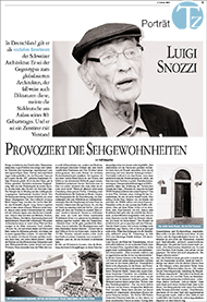 Artikel in der Tessinier Zeitung